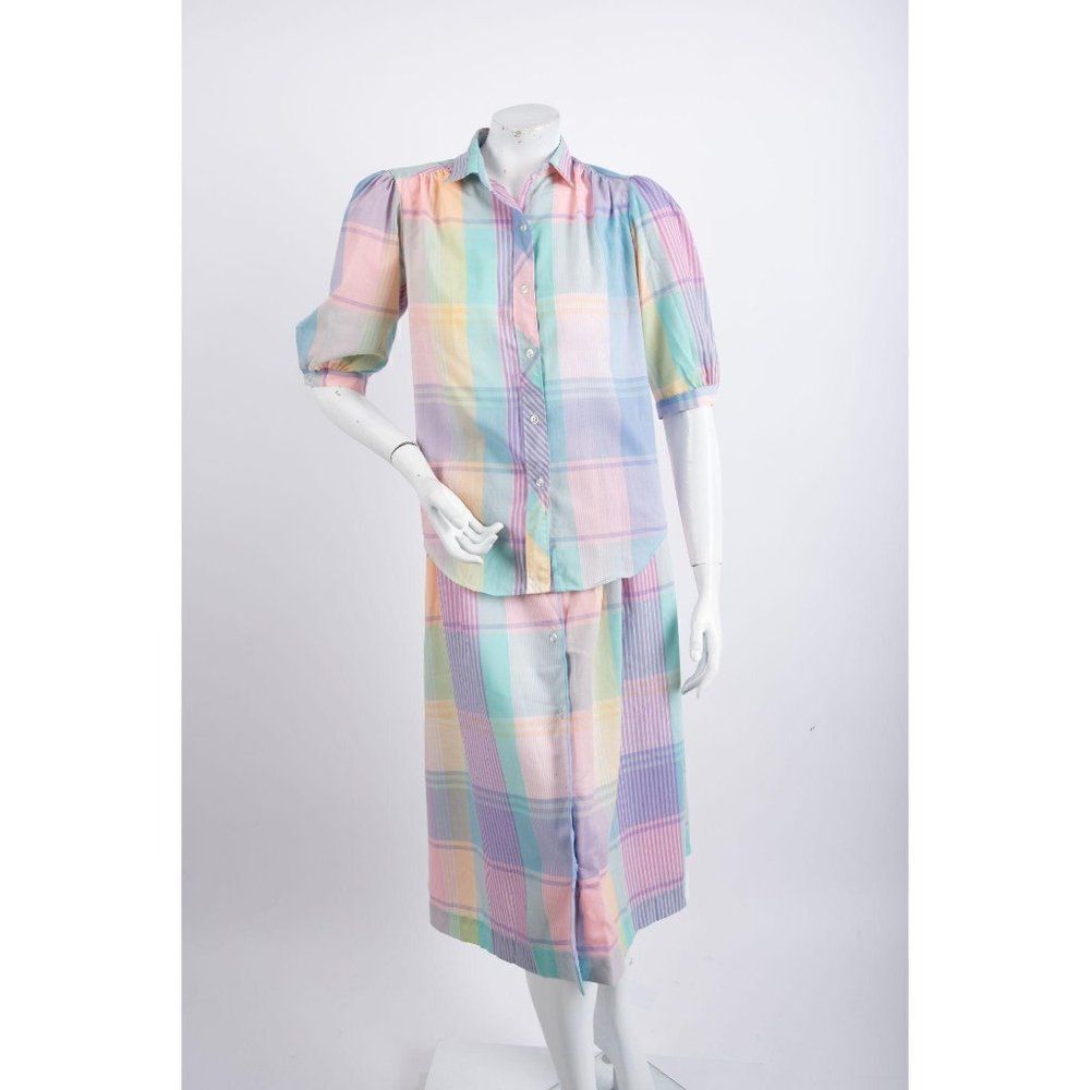 1970s Cheryl Tiegs Vintage Shirt Skirt Separates